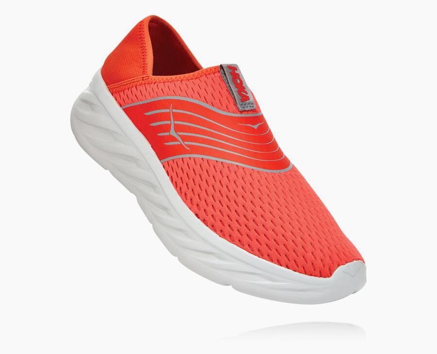 Sandalias Hoka One One Hombre - Ora Recovery - Rojas - IZP325410